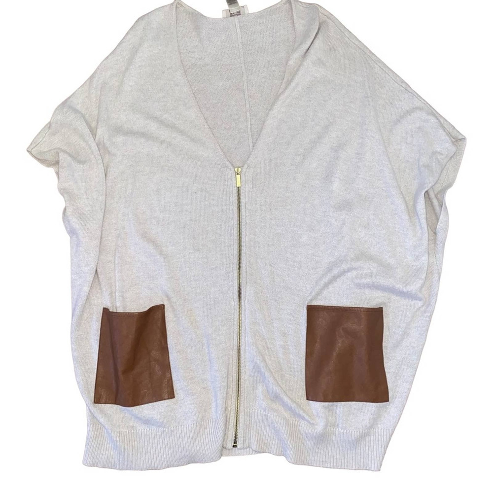 Ann Taylor Loft Cardigan Women Size M/L Oversized Cocoon Sweater Long Line *